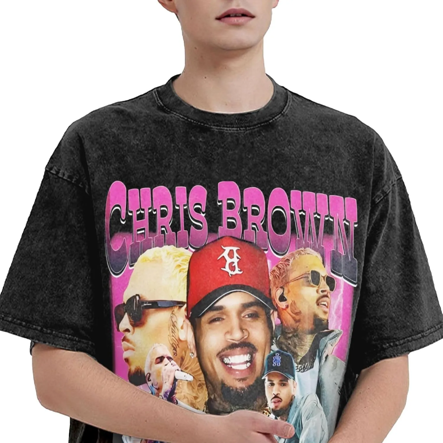 2025 Music Tour T-Shirts Mens Avant Interesting Cotton Retro Top Black