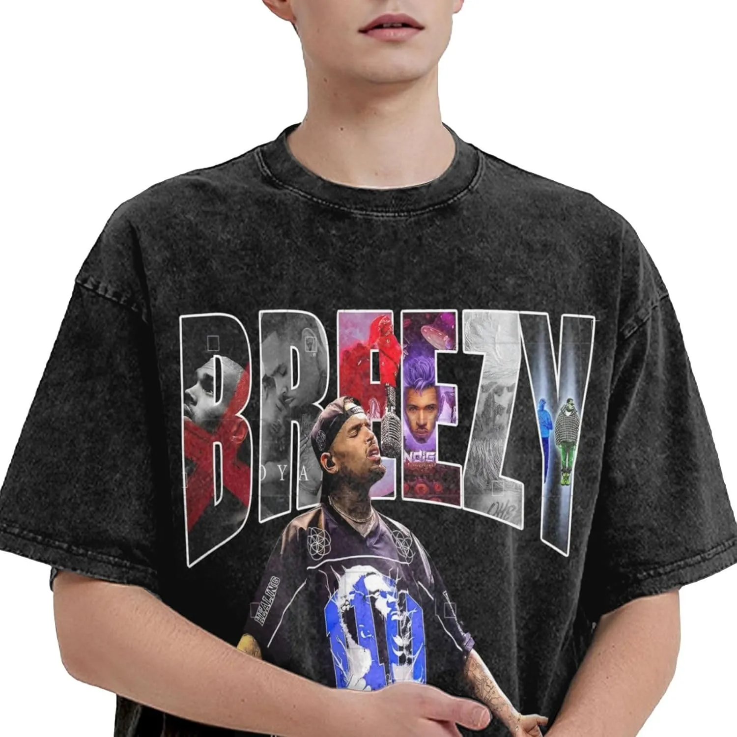 2025 Music Tour T-Shirts Mens Avant Interesting Cotton Retro Top Black