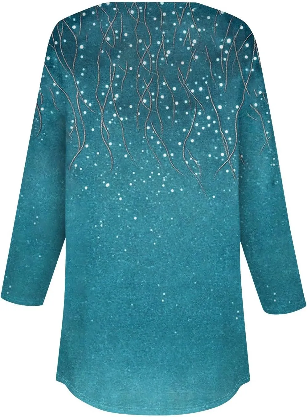 3/4 Length Sleeve Henley Shirts For Women Henley Spring Button Down Tops Baggy V Neck Blouses