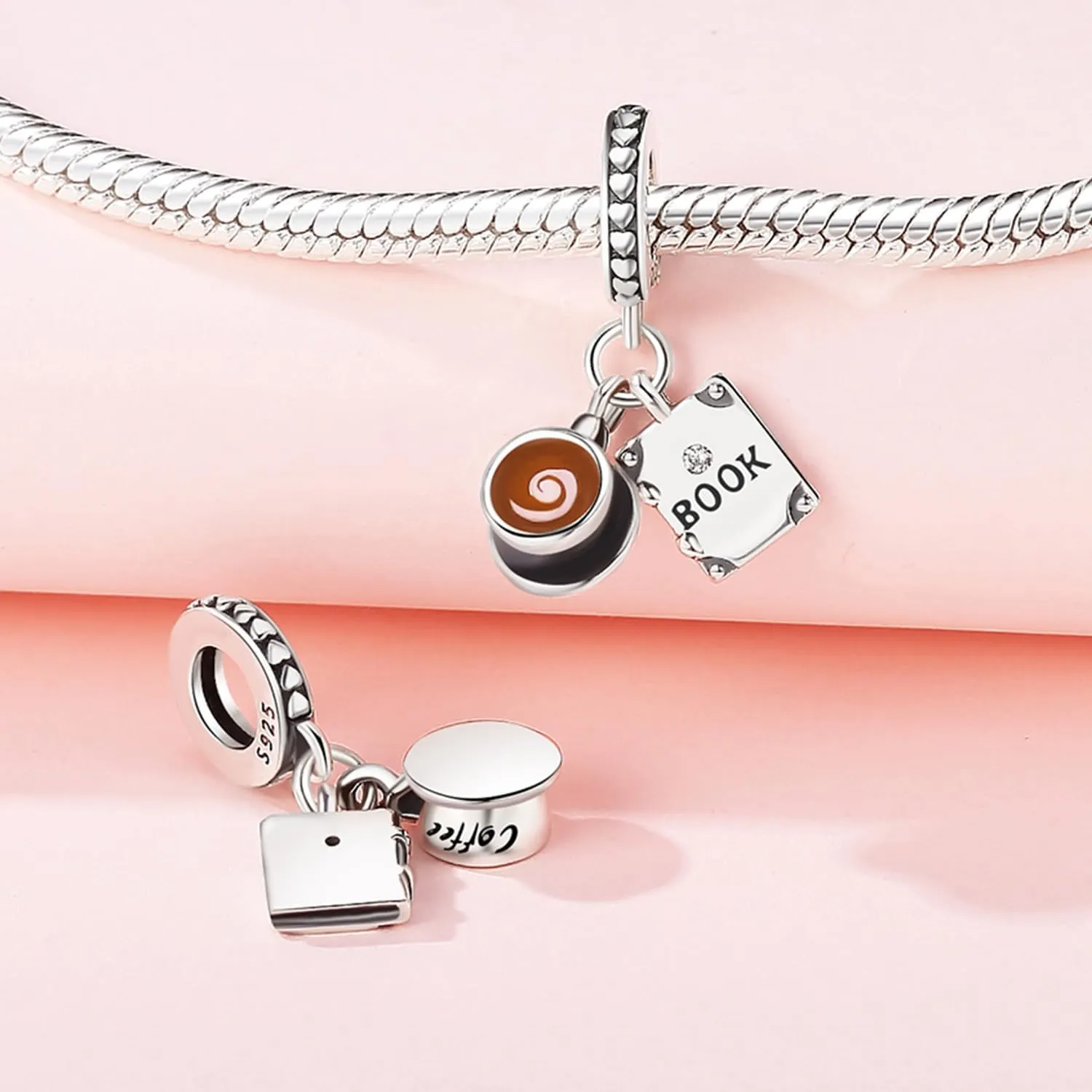 925 Sterling Silver Charms for Bracelets and Necklaces Airplane and Bag Dangle Pendants Beads Jewelry Pendant Charms Beads Charms Jewelry Gift for Women Girls
