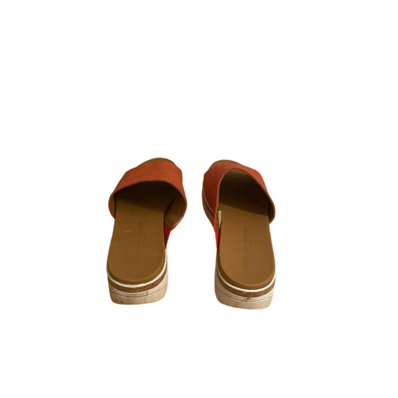 Adrienne Vittadini Provence Sandal in Tangerine Size 7.5