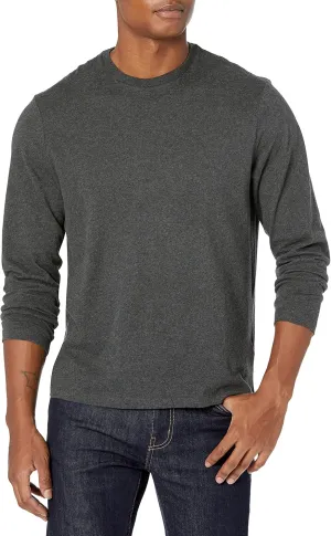 Amazon Essentials Men's Regular-Fit Crewneck T-Shirts, Long-Sleeve