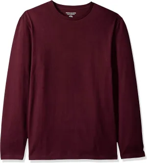 Amazon Essentials Men's Regular-Fit Crewneck T-Shirts, Long-Sleeve