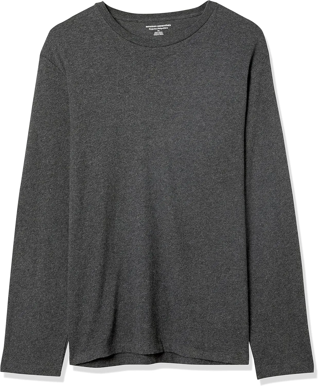 Amazon Essentials Men's Regular-Fit Crewneck T-Shirts, Long-Sleeve