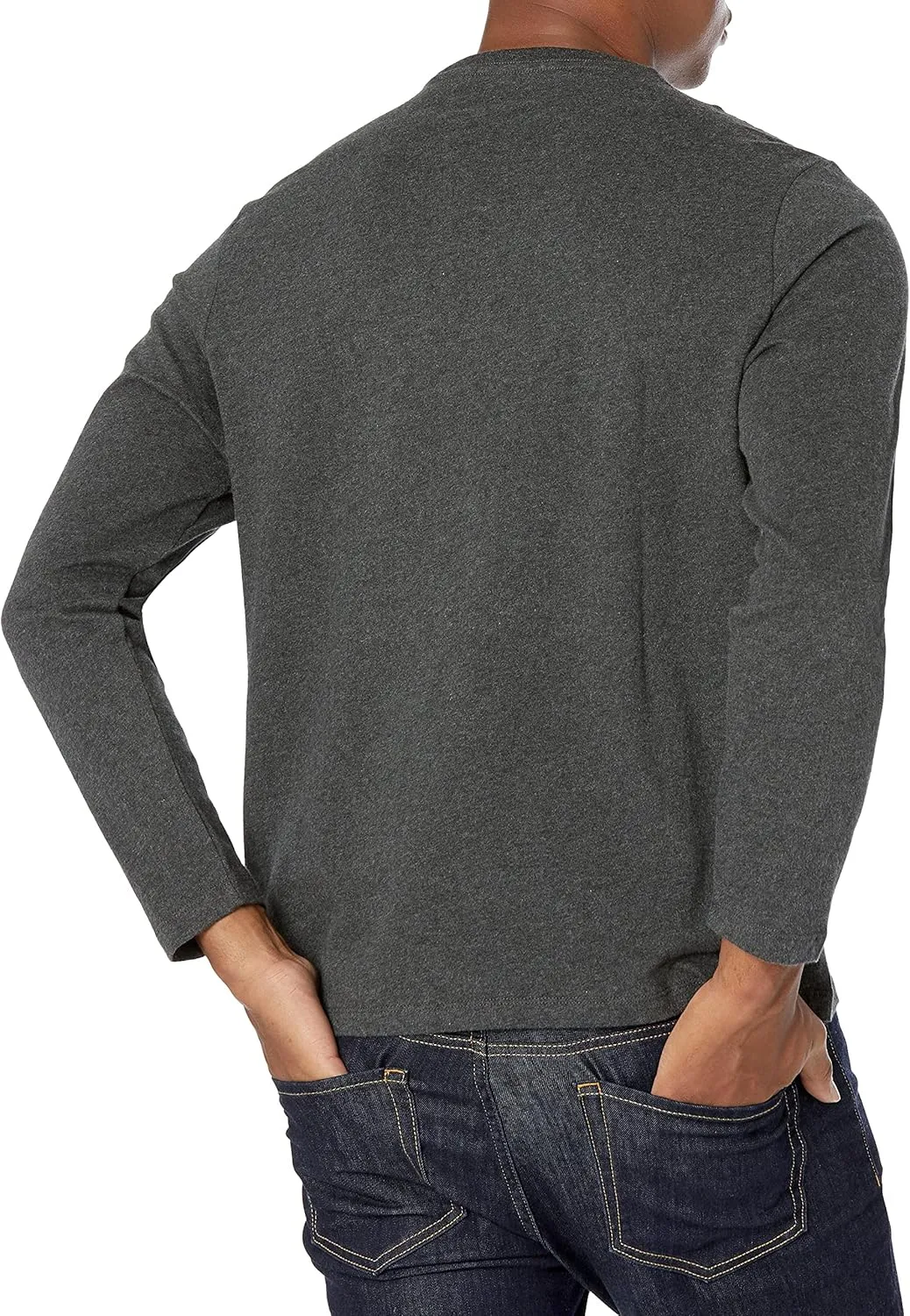 Amazon Essentials Men's Regular-Fit Crewneck T-Shirts, Long-Sleeve