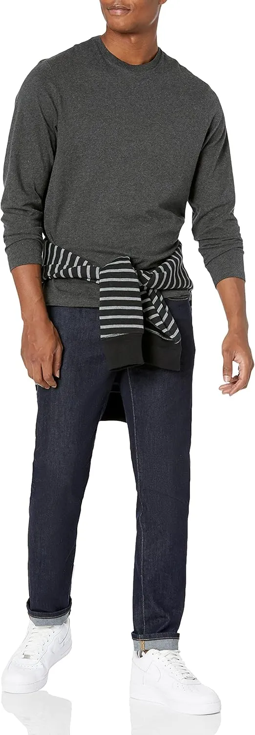 Amazon Essentials Men's Regular-Fit Crewneck T-Shirts, Long-Sleeve