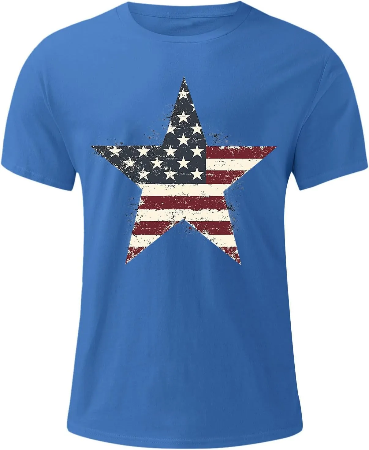 American Flag Shirts for Men 4th of July T-Shirt Memorial Day Patriotic Tee Tops Cotton Casual Funny Workout Gym Tees