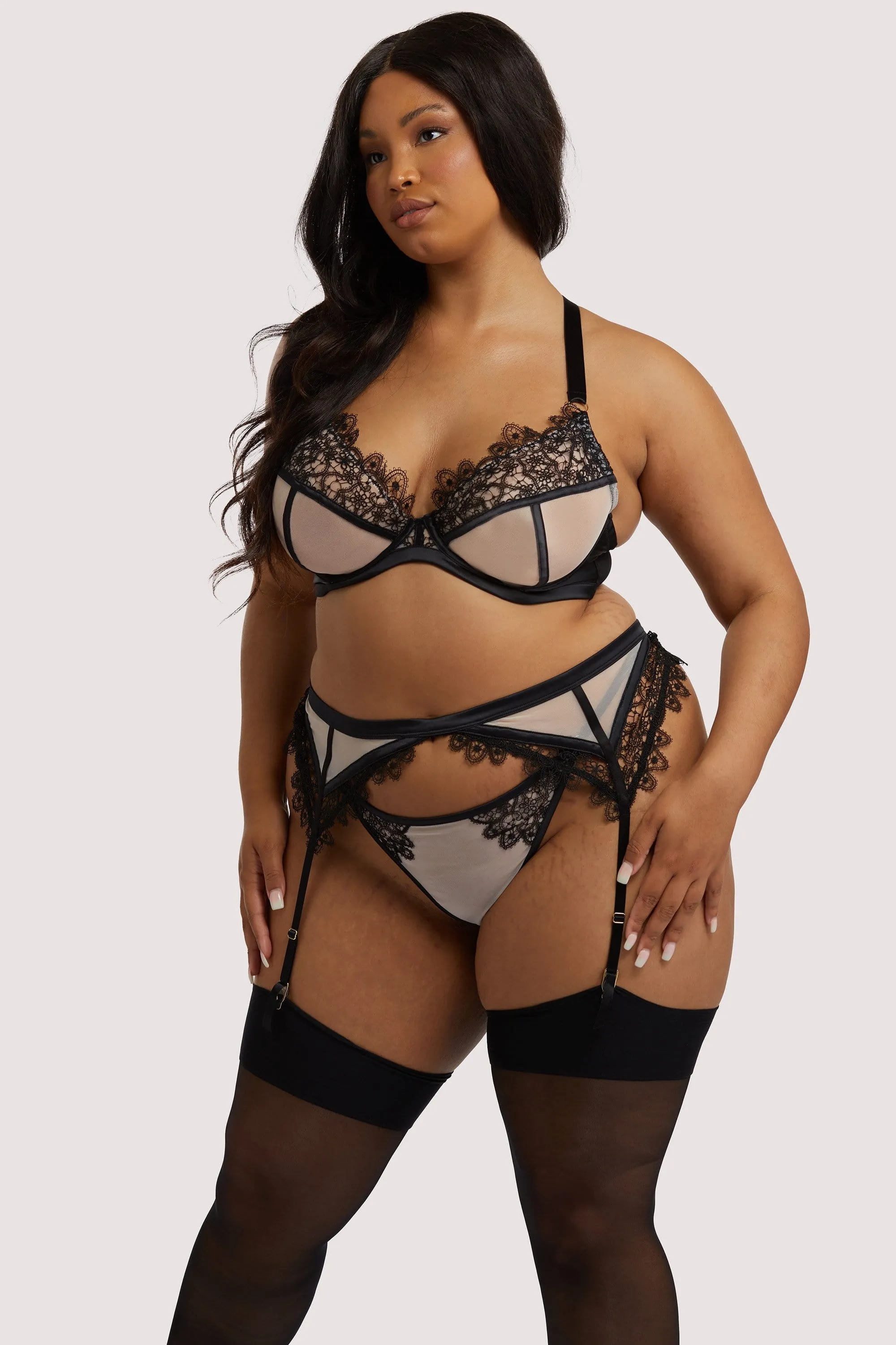 Anaise Black Suspender Belt