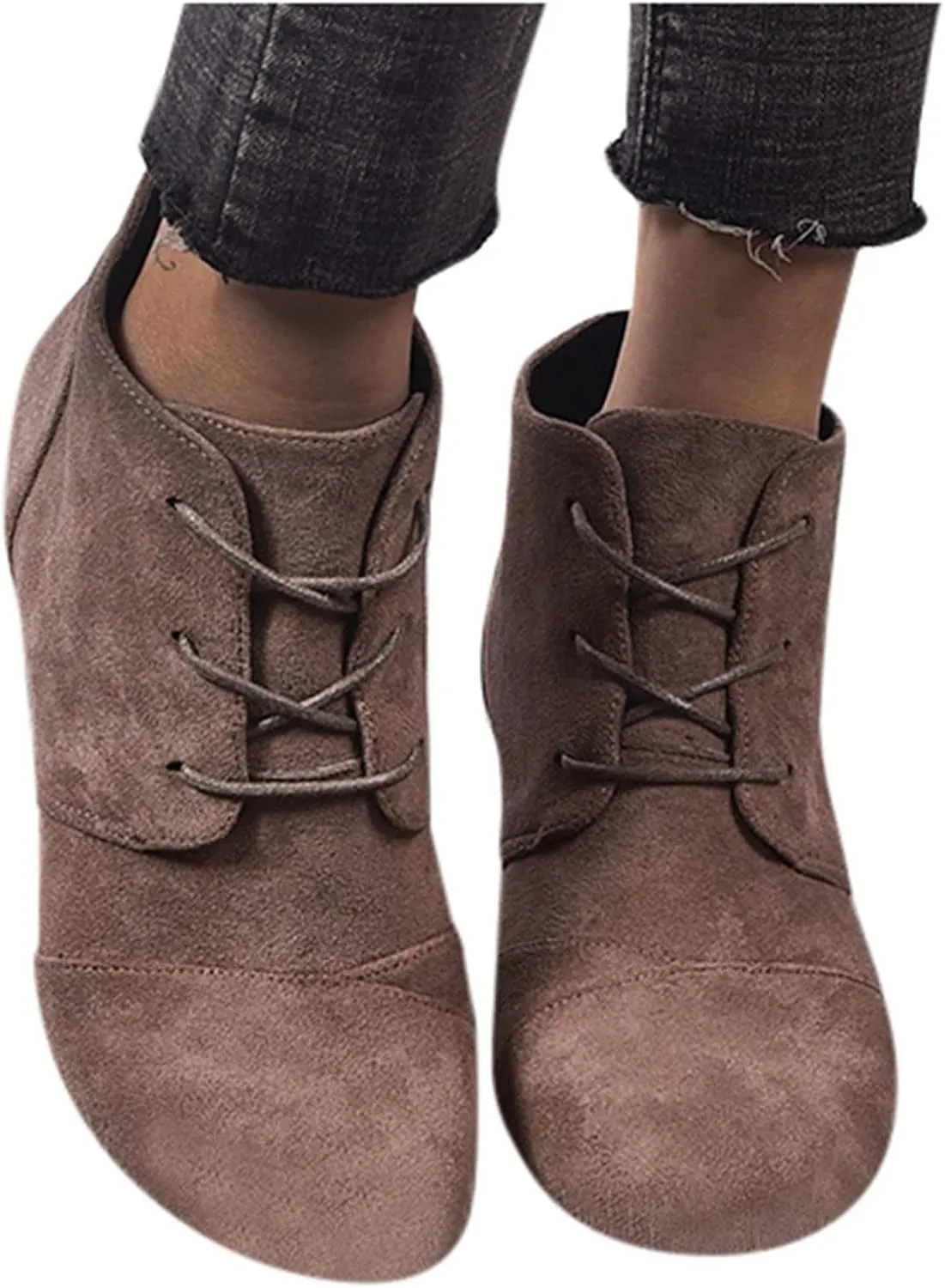 Ankle Boots Women Black Boot Walking Boots Women Lace Up Booties Low Heel Womens Booties and Ankle Boots with Heel Women Ankle Boots Black