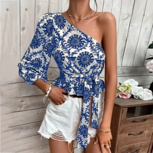 Aurica One Shoulder Blouse