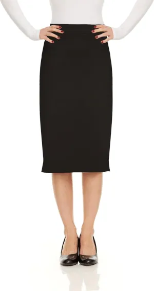 Baby'O Made in The USA Women's Pencil Skirt | Knee Length Pencil Skirt | Tailored Fit Bodycon Stretch Modest Pencil Skirts