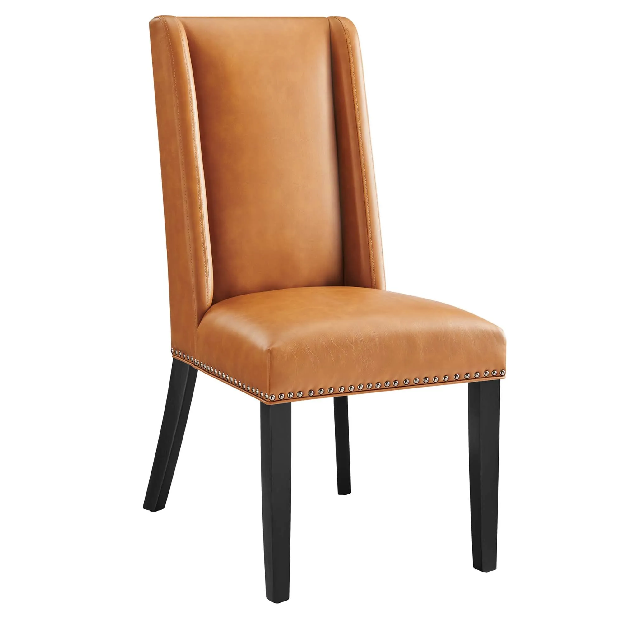 Baron Dining Chair Vinyl Set of 2 by Modway