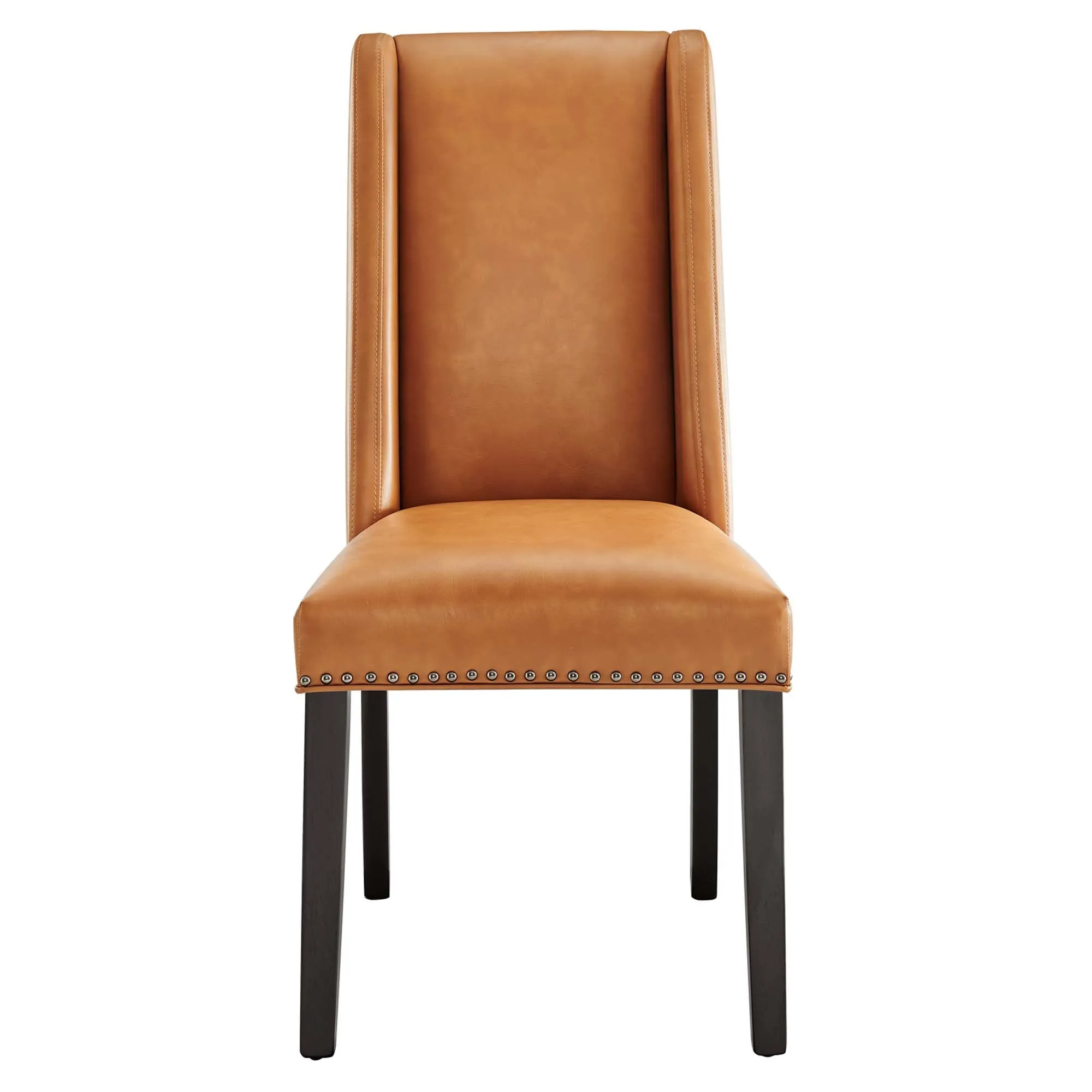 Baron Dining Chair Vinyl Set of 2 by Modway