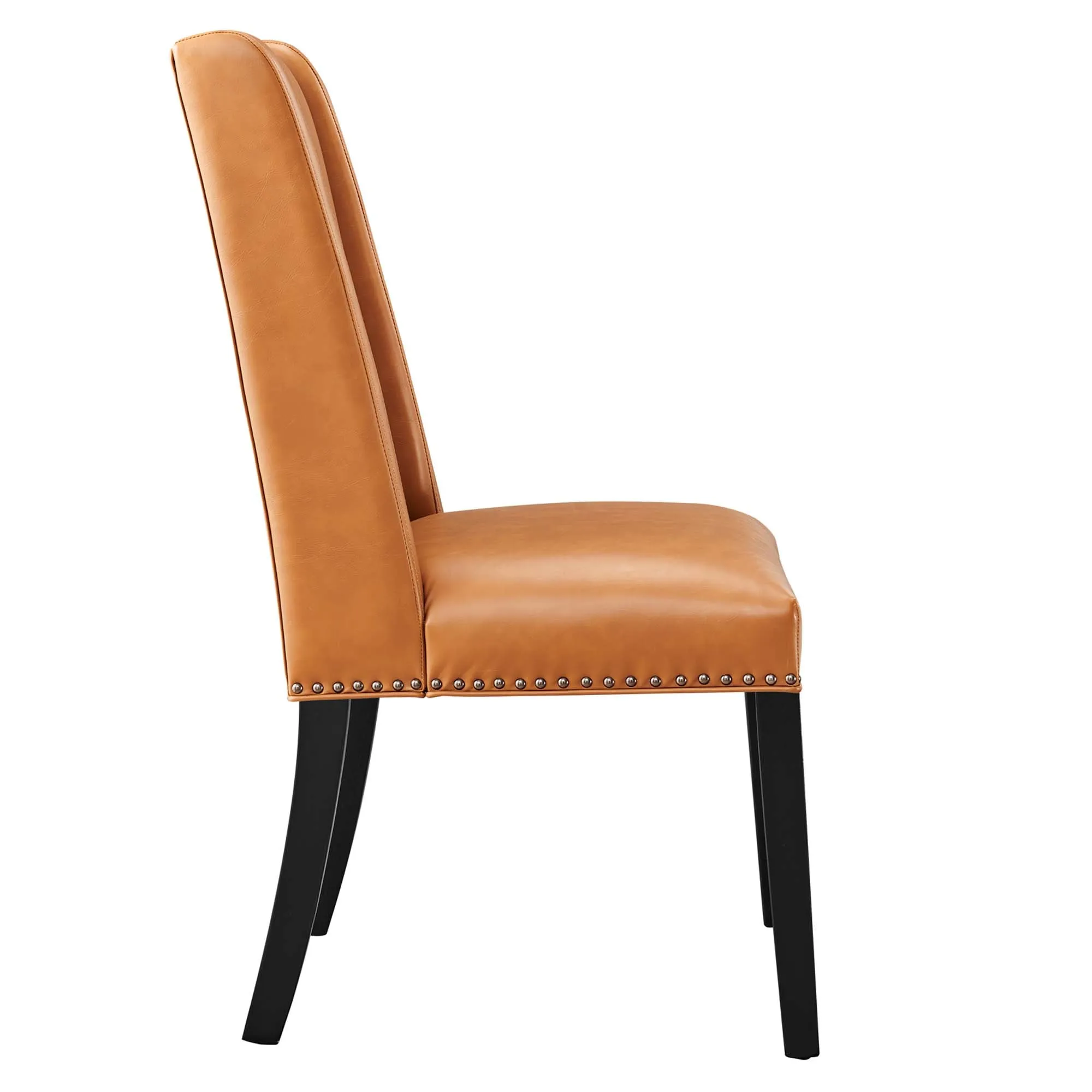Baron Dining Chair Vinyl Set of 2 by Modway