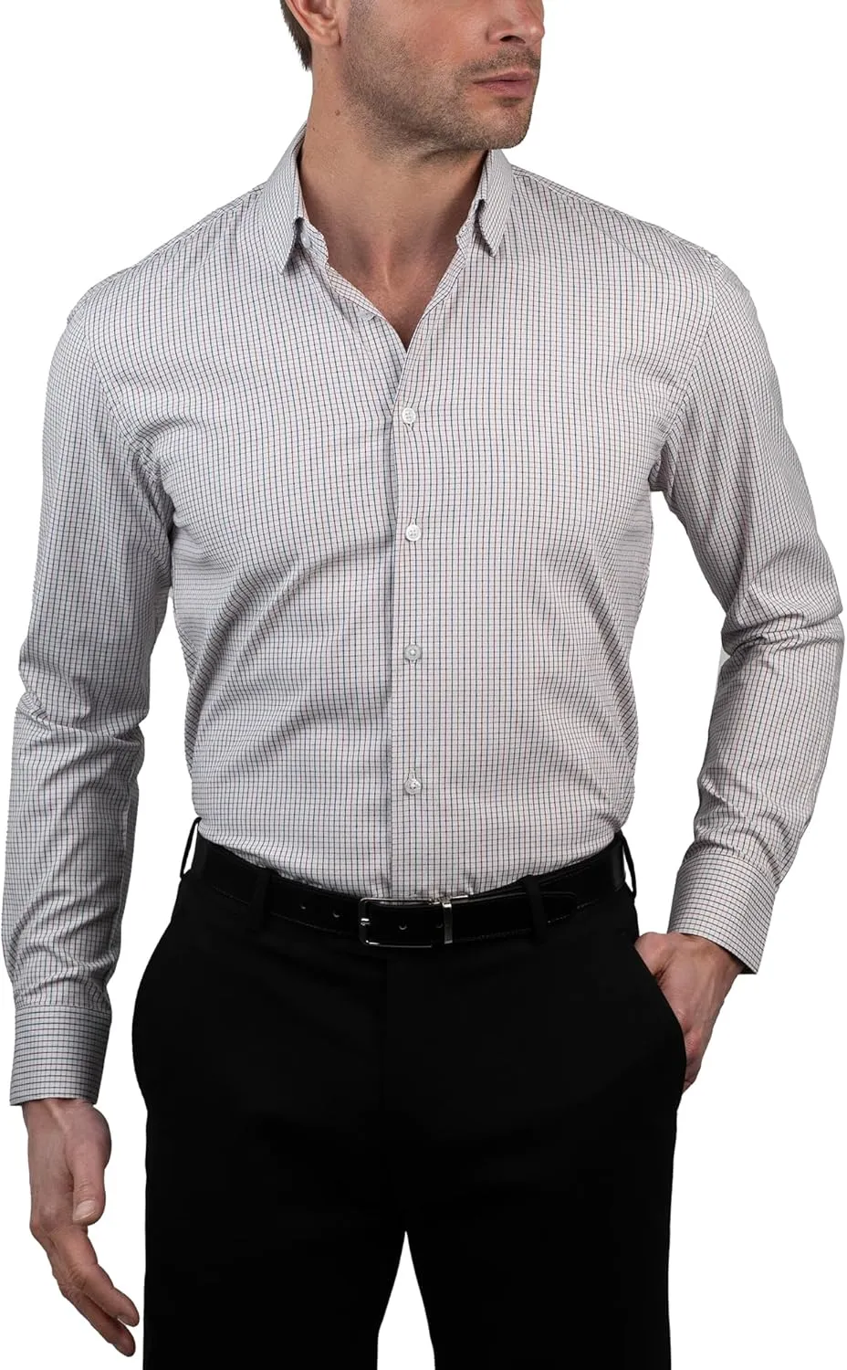 Ben Sherman Slim Fit Long Sleeve Button Down Dress Shirts for Men - Wrinkle Free Long Sleeve Shirt Mens Formal 4-Way Stretch