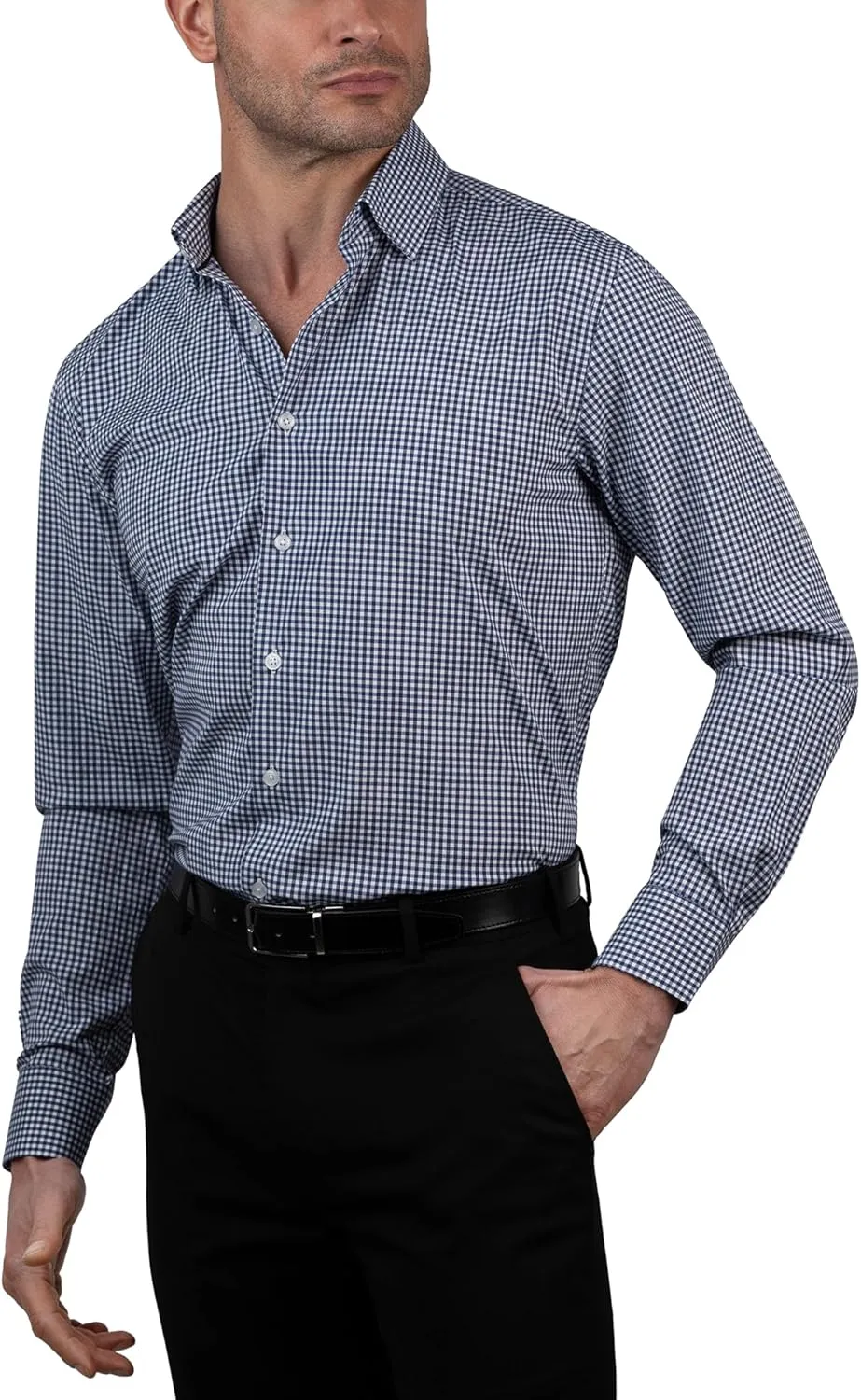 Ben Sherman Slim Fit Long Sleeve Button Down Dress Shirts for Men - Wrinkle Free Long Sleeve Shirt Mens Formal 4-Way Stretch