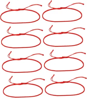 BESPORTBLE Red Rope Bangle Handmade Bracelets Accessory Bracelets for Decor Couples Bracelets Red Cord Bracelet