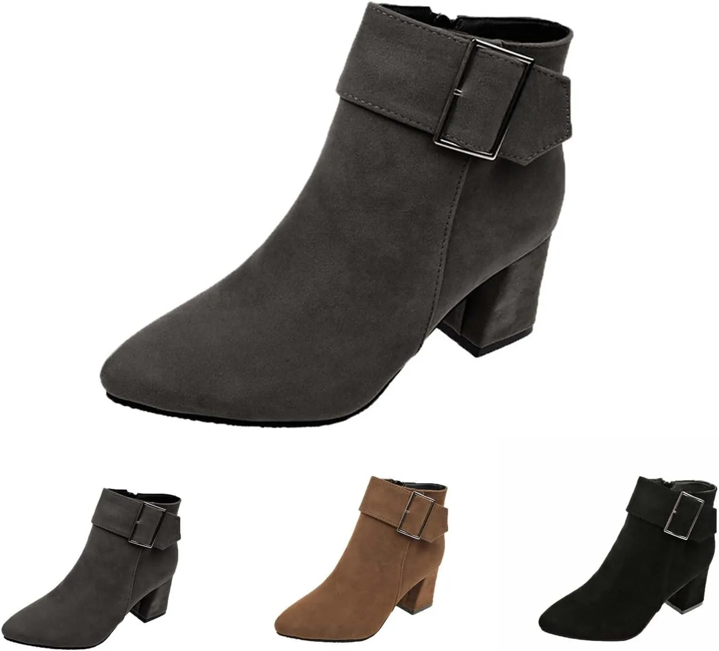 Black Booties for Women Ankle Rain Boots Going Out Boots for Women Women Wide Width Boots Black Ankle Boots with Heels White Booties Women Wide Width