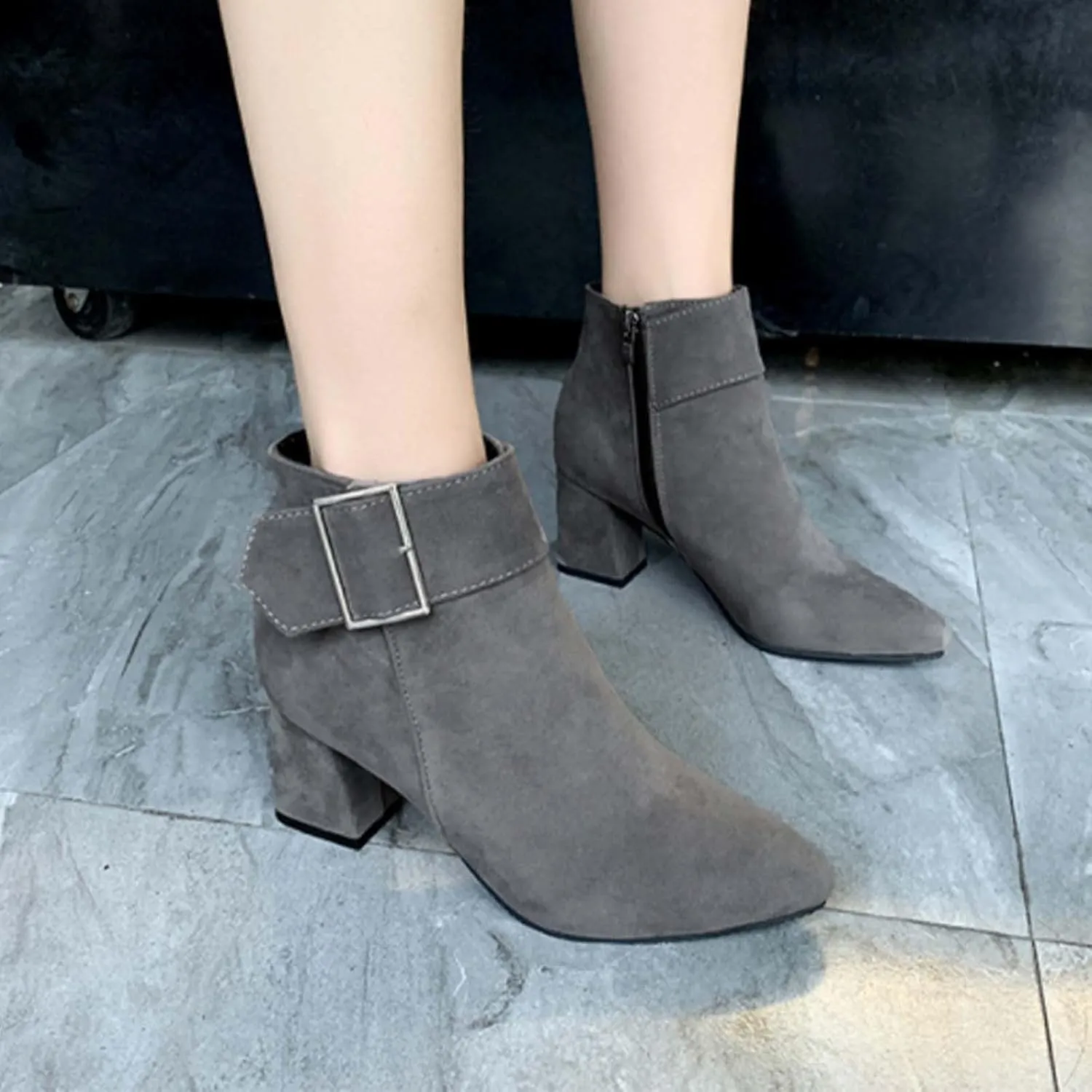 Black Booties for Women Ankle Rain Boots Going Out Boots for Women Women Wide Width Boots Black Ankle Boots with Heels White Booties Women Wide Width