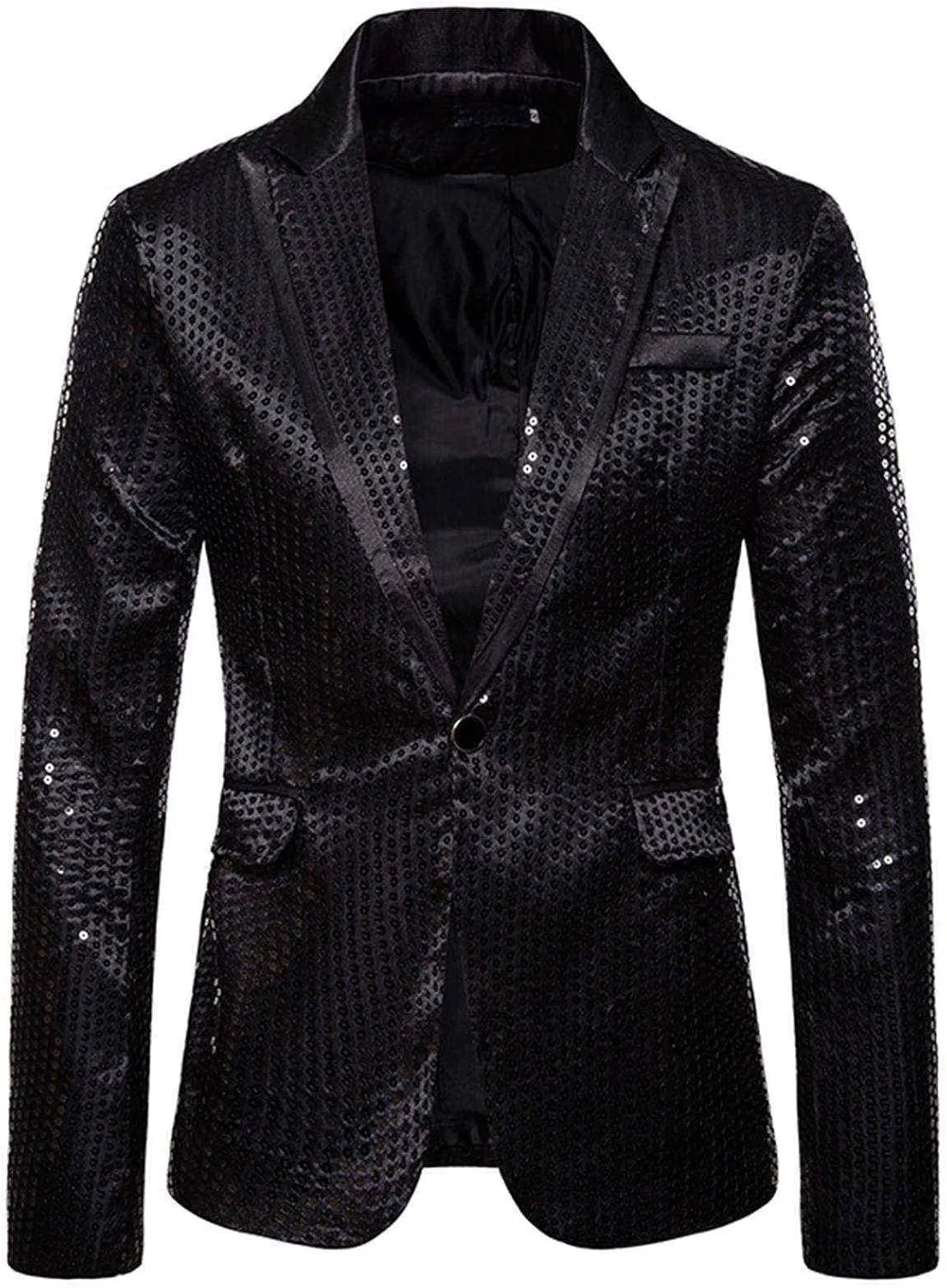 Blazer for Men,Mens 2 Button Leather Blazer Jacket Faux Leather Sport Suit Coat Regular Fit Lined Business PU Jackets