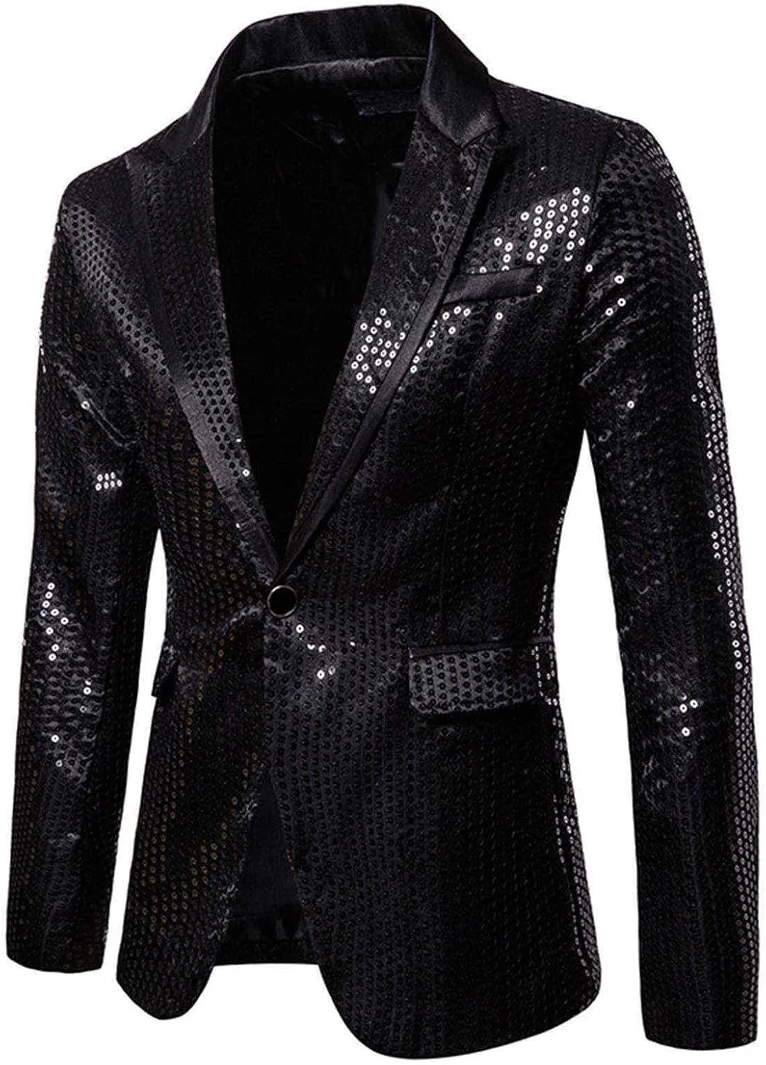 Blazer for Men,Mens 2 Button Leather Blazer Jacket Faux Leather Sport Suit Coat Regular Fit Lined Business PU Jackets