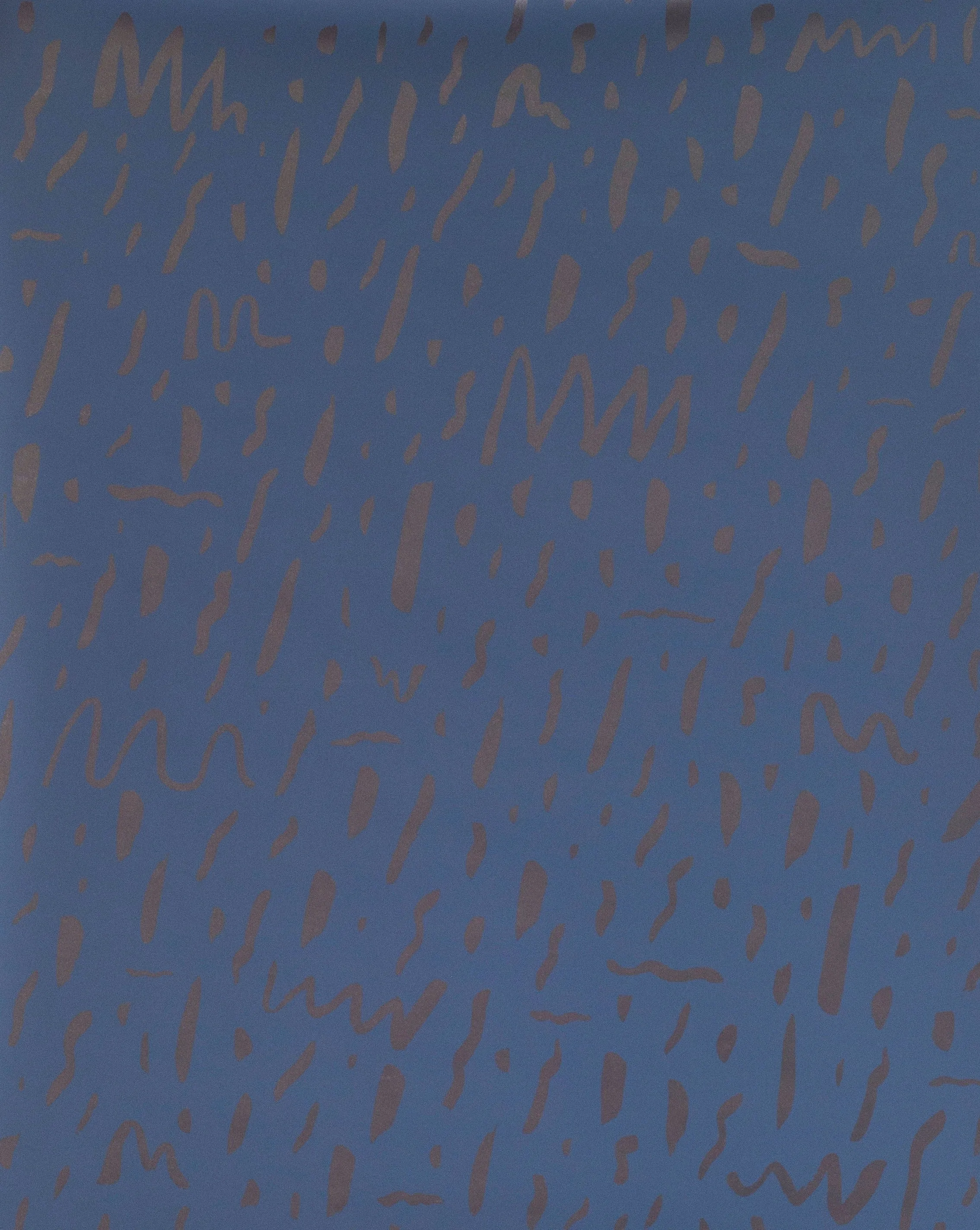 Bomba - Gunmetal on Navy - Residential Coated Wallpaper