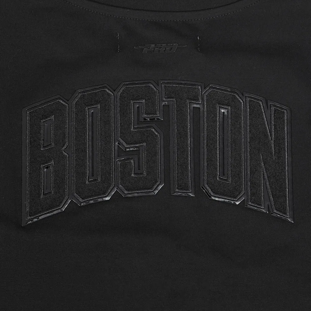 BOSTON CELTICS TRIPLE BLACK WOMEN'S SJ BOXY TEE (TRIPLE BLACK WOMEN'S)