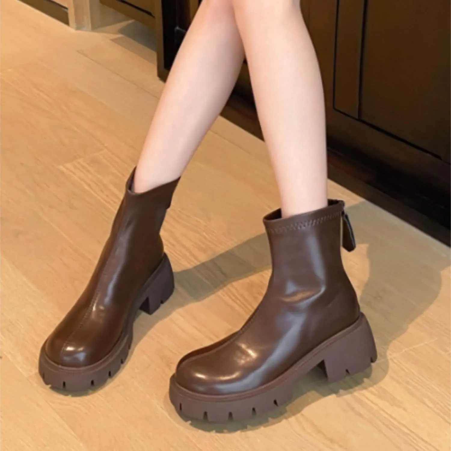 Botines Para Mujer Grey Boots for Women Fall Ankle Boots Brown Booties Women Womens Ankle Boots Wide Width Low Heel Womens Fall Cutout Booties Ankle Heels