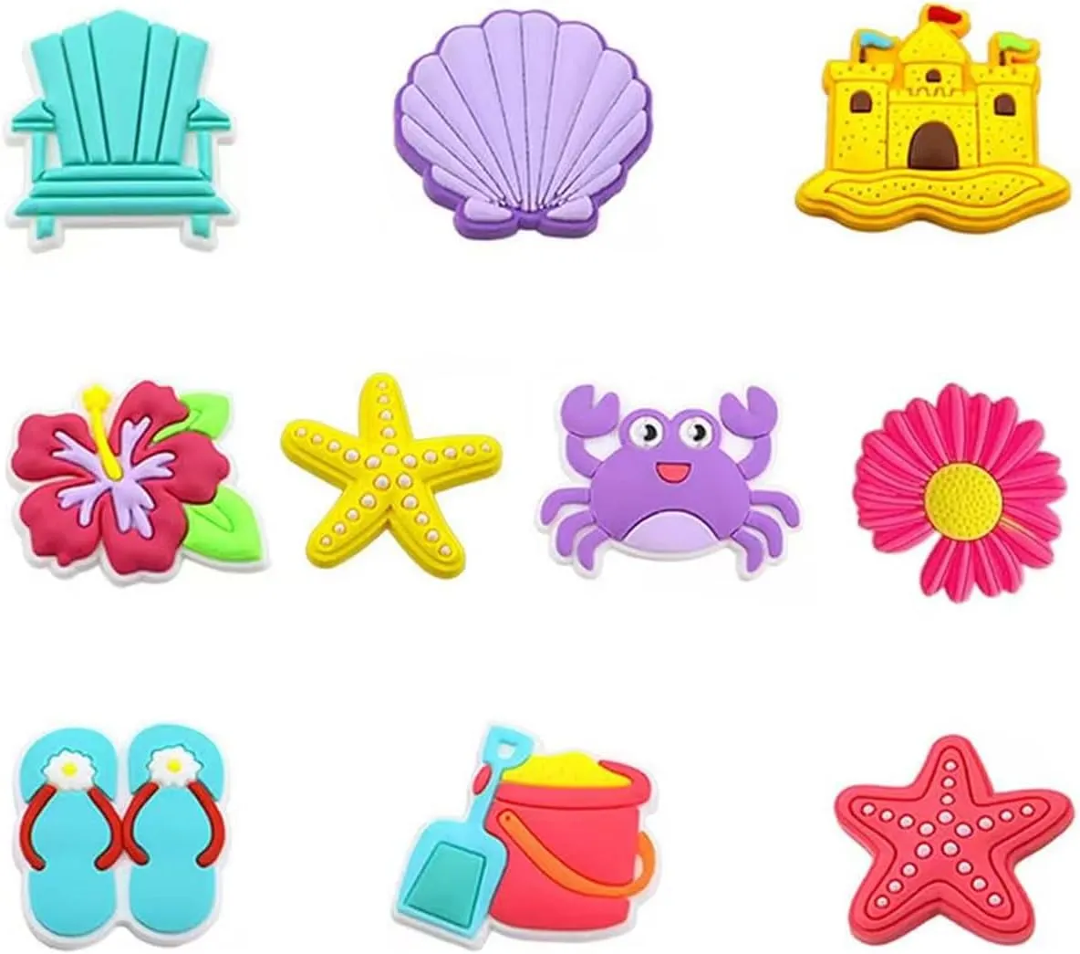Bowndy Animals Shoe Charms for Clog Shoes - Pin Charms, Bulk Cute Girly Decoration, Random