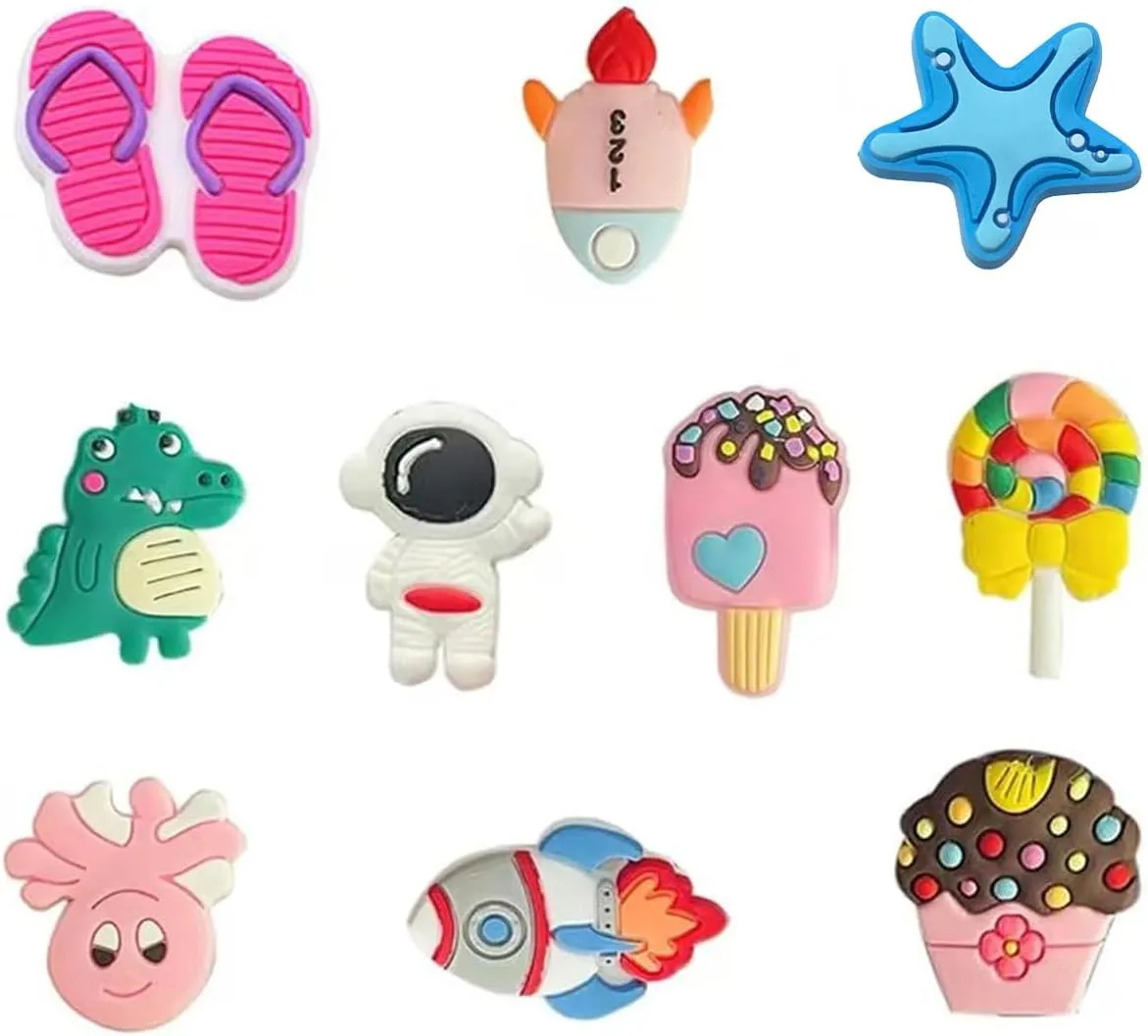 Bowndy Animals Shoe Charms for Clog Shoes - Pin Charms, Bulk Cute Girly Decoration, Random