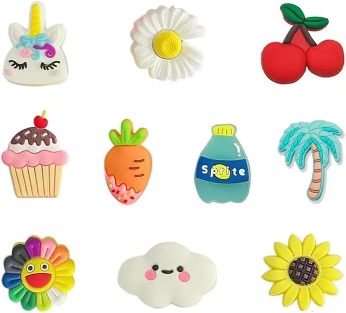 Bowndy Animals Shoe Charms for Clog Shoes - Pin Charms, Bulk Cute Girly Decoration, Random