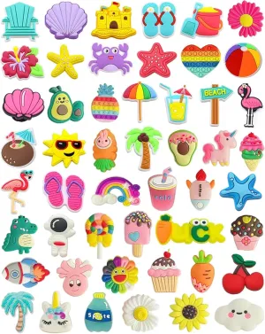 Bowndy Animals Shoe Charms for Clog Shoes - Pin Charms, Bulk Cute Girly Decoration, Random