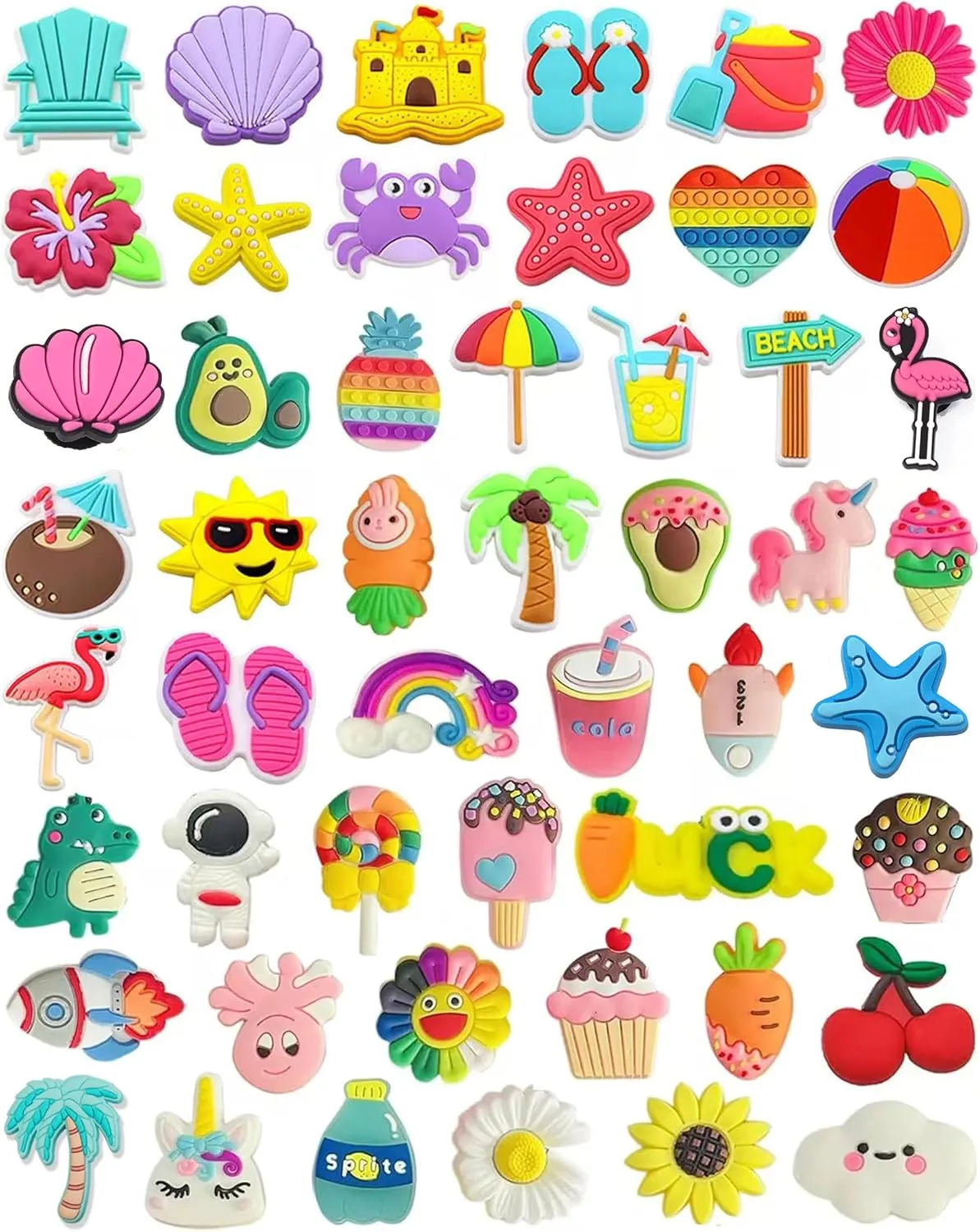 Bowndy Animals Shoe Charms for Clog Shoes - Pin Charms, Bulk Cute Girly Decoration, Random