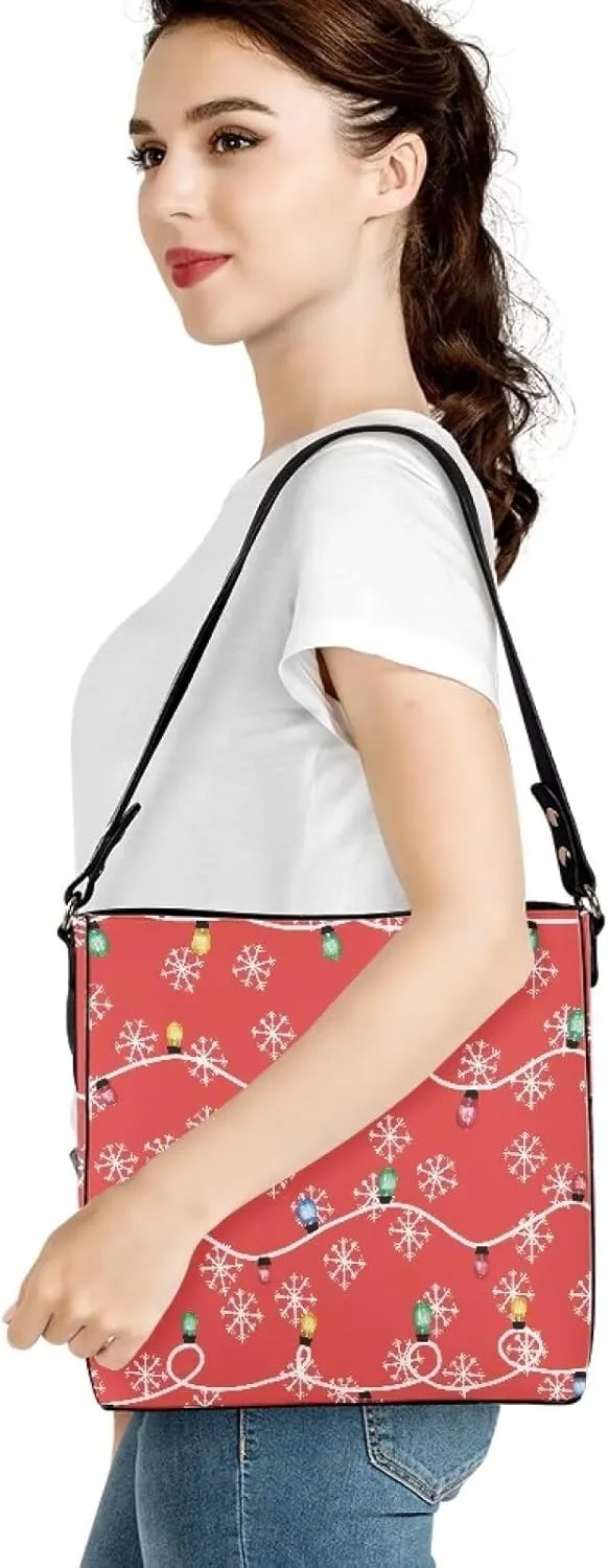 Bucket Bag for Women Leather Hobo Bags for Women Handbag Tote Bag Make up Bag Waterproof Shoulder Bag