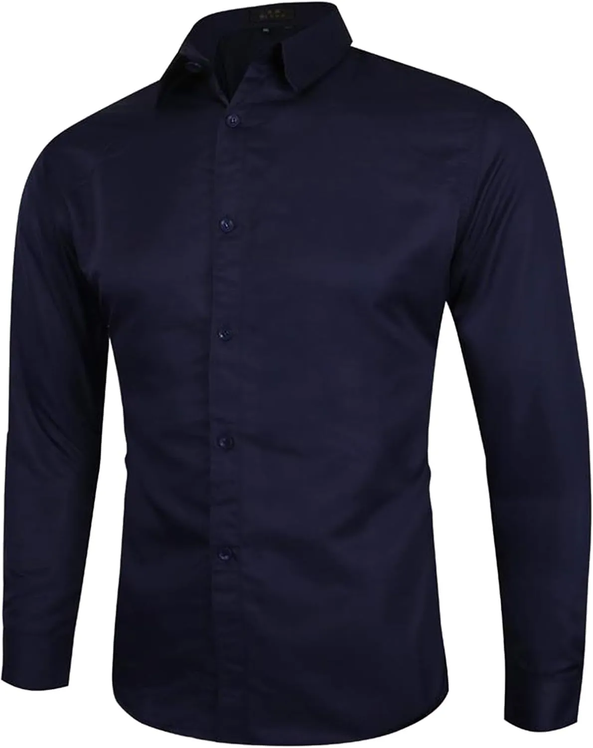 Business Dress Shirts for Men Long Sleeve Oxford Casual Dress Button Down Shirts Untucked Work T-Shirts with Pocket