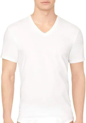 Calvin Klein Men's Short Cotton Multipack V Neck T-Shirts