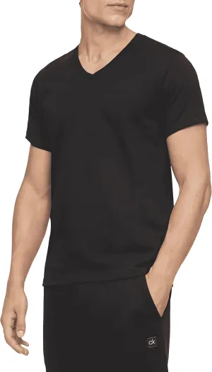 Calvin Klein Men's Short Cotton Multipack V Neck T-Shirts