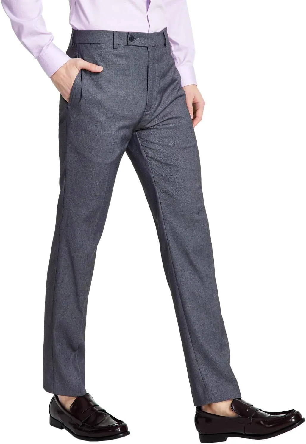 Calvin Klein Men's Slim Fit Stretch Dress Pants  Wrinkle-Resistant, Tailored Fit