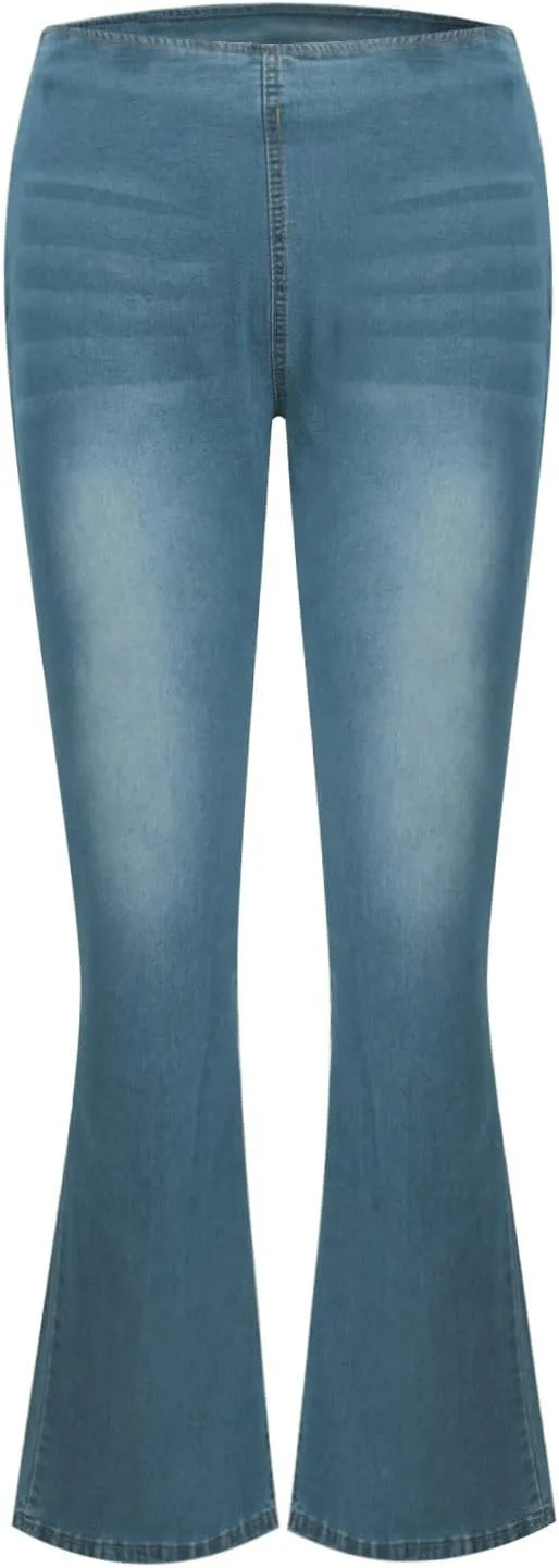 Cargo Jeans for Women Low Rise Bell Bottoms Trendy Straight Leg Stretch Denim Pants Flare Jeans Bootcut Bell Bottom
