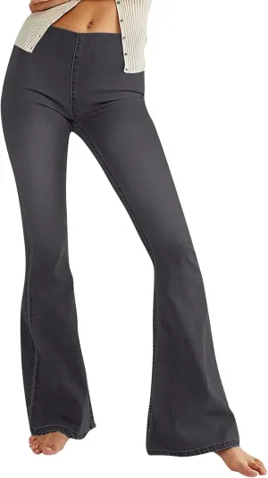 Cargo Jeans for Women Low Rise Bell Bottoms Trendy Straight Leg Stretch Denim Pants Flare Jeans Bootcut Bell Bottom
