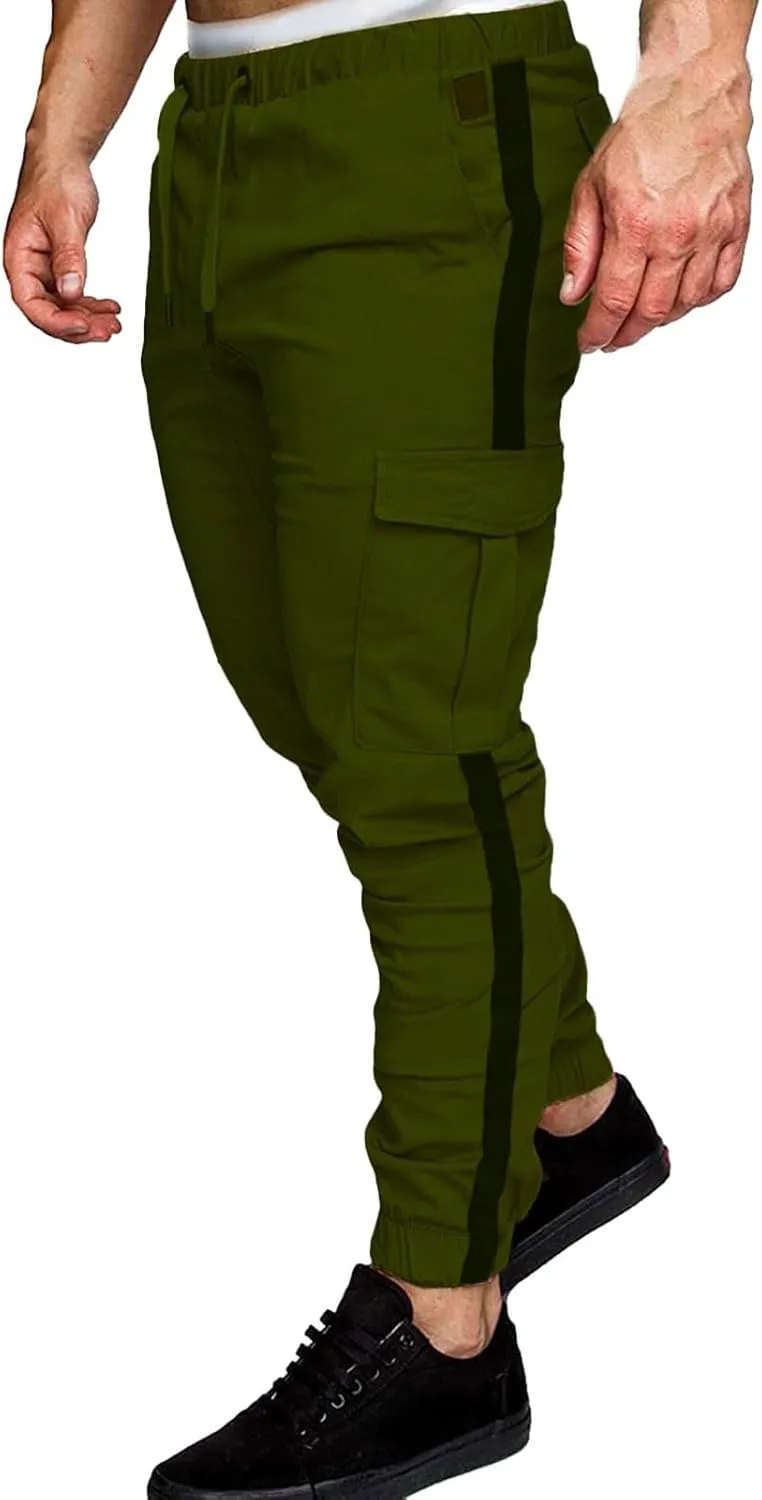 Cargo Pants for Men Baggy Relaxed Casual Sweatpants Classic Tactical Pants Multi Pockets Twill Sport Hiking Pants