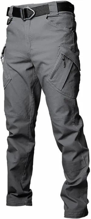 Cargo Pants for Men Big and Tall Casual Hiking Pants Workout Stretch Outdoor Twill Track Sweatpants Multi Pockets