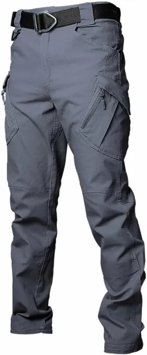 Cargo Pants for Men Big and Tall Casual Hiking Pants Workout Stretch Outdoor Twill Track Sweatpants Multi Pockets