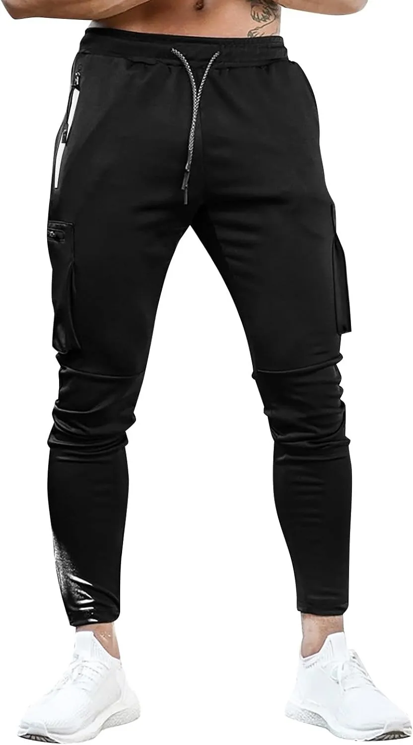 Cargo Pants for Men Big and Tall Casual Sweatpants Lightweight Tactical Pants Multi Pockets Twill Sport Hiking Pants