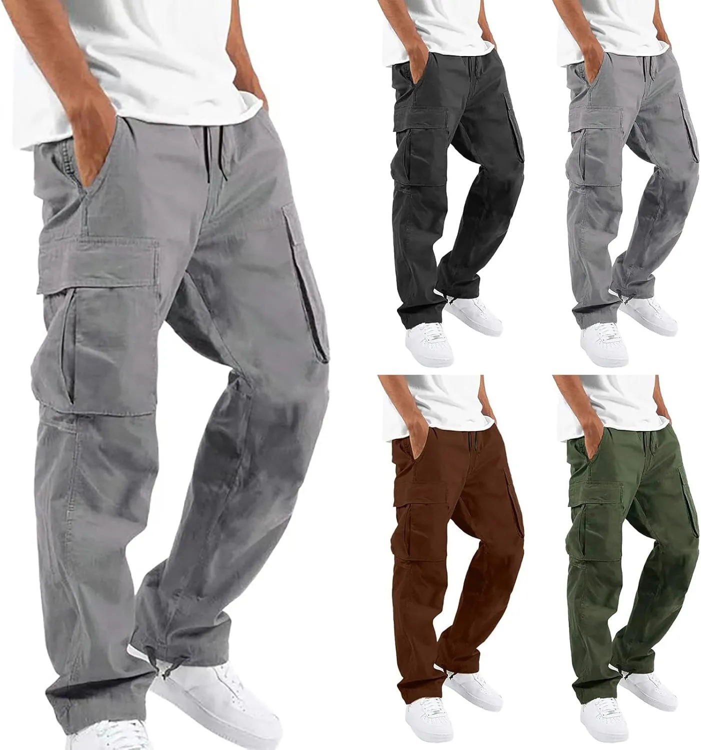 Cargo Pants for Men Relaxed Fit Mens Cargo Pants Tactical Pant Hiking Jogger Multi Pocket Cargo Pants for Men Joggers