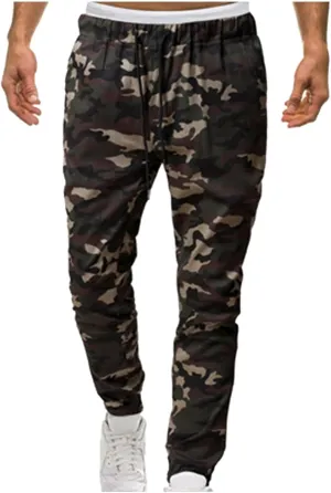 Cargo Pants for Men Work Deep Pockets Casual Drawstring Waist Joggers Classic Breathable Active Fishing Hiking Pants