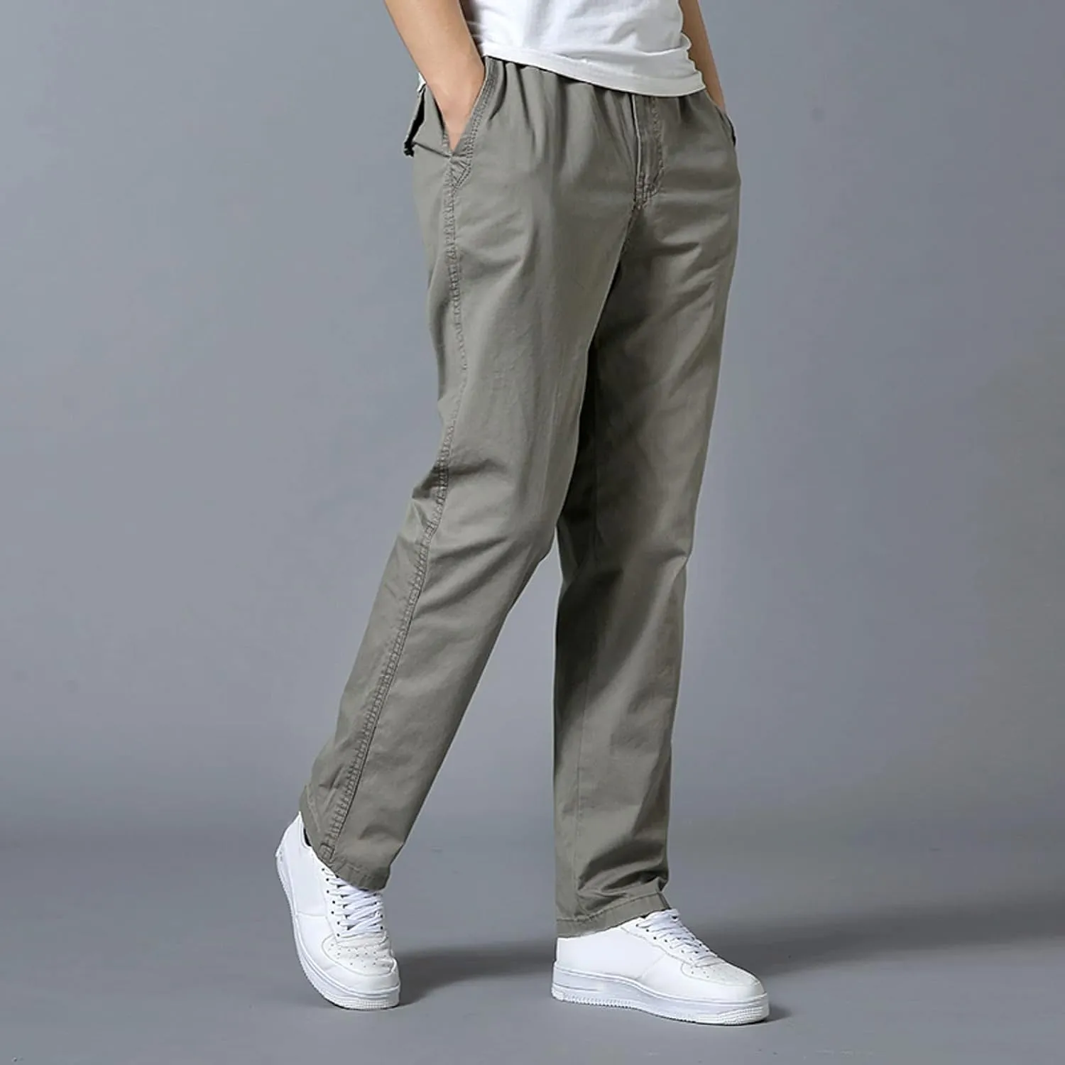 Cargo Pants for Men Work Heavy Duty Casual Hiking Pants Workout Joggers Stretch Twill Track Sweatpants Multi Pockets