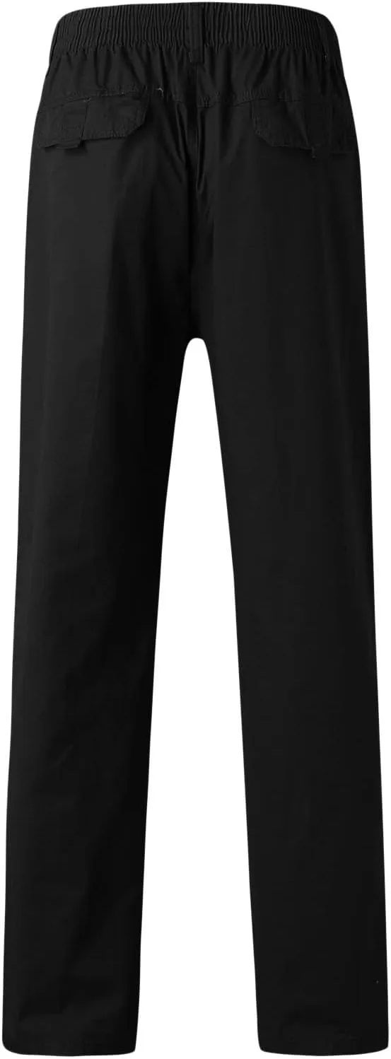 Cargo Pants for Men Work Heavy Duty Casual Hiking Pants Workout Joggers Stretch Twill Track Sweatpants Multi Pockets