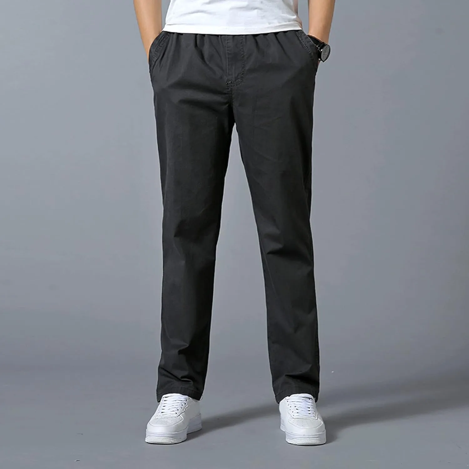 Cargo Pants for Men Work Heavy Duty Casual Hiking Pants Workout Joggers Stretch Twill Track Sweatpants Multi Pockets