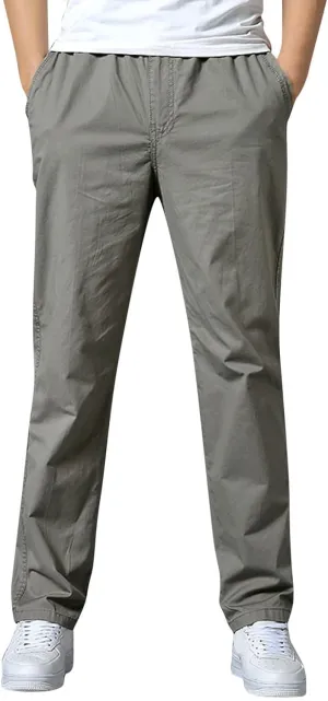 Cargo Pants for Men Work Heavy Duty Casual Hiking Pants Workout Joggers Stretch Twill Track Sweatpants Multi Pockets